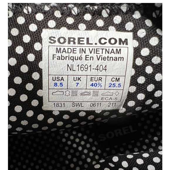 Sorel x Madewell Womens 8.5 Tivoli Waterproof Snow Boots LaceUp Navy Blue
